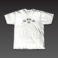 One-Two Tee in white, two fists with the full phrase across the chest
